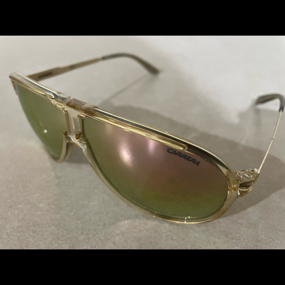 Gold Carrera Aviator Sunglasses